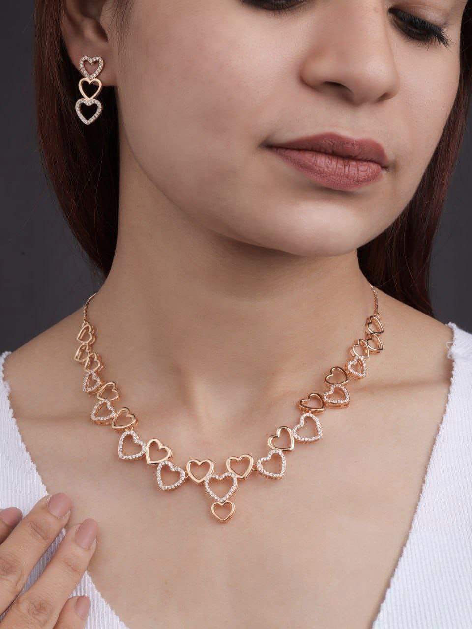 Heartline Romance Necklace Set